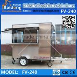 High Quality Mobile Food Truck Trailer stainless steel food stall trailer kitchen