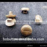 Factory Wholesale Imit Leathe Bamboo Skin Buttons for Garment