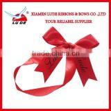 Gift Packing Use Printed Ribbon Bows With Elastic Loop