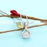 925 Sterling Silver Dancing Stone Pendant Jewelry SPG898W thumbnail-6