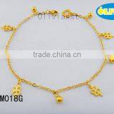 Olivia Jewelry Fashion Style Stainless Steel Anklets,Vintage Gold Design Anklet thumbnail-1