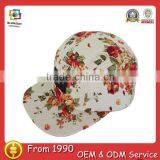 100 Cotton 5 Panel Strap Back Hat Custom Design Digital Print Custom Floral 5 Panel Hat thumbnail-1