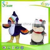 Customized Hot Selling Funny Beautiful Blue Mascot Plush Toys thumbnail-6