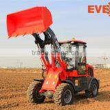 Qingdao Everun New Design Strong Mini Front End Loader 1 Ton Wheel Loader With Mixer Bucket thumbnail-4