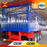 Fence Wall Side Open Cargo Truck Trailer for Sale thumbnail-2