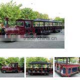 Kids Riding Tourist Trackless Train, Plaza Train, Diesel Road Train thumbnail-2