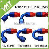 AN6 AN8 AN10 AN12 90 DEGREE Red Blue PTFE Hose End Fittings thumbnail-5