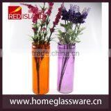Tumbler Round Colored Cross Pattern Flower Vase thumbnail-3