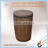 2017 Latest Antique Decorative Wooden Storage Organizer Cask With Barrel Shape thumbnail-2