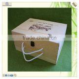 Shandong 6 Bottle Decorative Pine Wooden Wine Boxes thumbnail-1