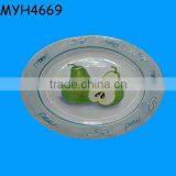 Handmade Glazed Ceramic Oval Shaped Serving Plates thumbnail-1