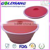 Collapsible Heart Shape Silicone Container With Lid thumbnail-6