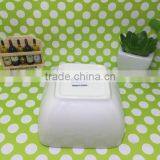 Stocked White Porcelain Square Dish/food Dish/rice Dish/salad Bowl thumbnail-3