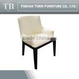 High Glossy White pu Leather Dining Chair thumbnail-1