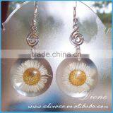 Wholesale Fashion Gifts Jewelry Pressed Real Natural Flower Alloy Resin Necklace thumbnail-1