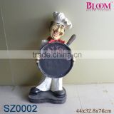 Factory direct sale polyresin statue,chef statue