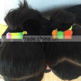 Best Selling Products Simple Polyester Hair Scrunchie Wool Felt Hair Elastic With Two Pompon for Girls Hair Accessories Boutique thumbnail-2