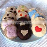 2017 Hight Quality Party Supply New Products Hot Sale Home Decoration Handmade Promotion Felt Cookie Model Made in China thumbnail-1