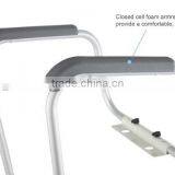 Adjustable Metal White Stand Alone Toilet Safety Rails thumbnail-3