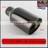 Auto Tuning Ss304 Exhaust Tips Laser M Black Color for Bmw