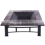 32.5 Inch Square Slate Tile Table Fire Pit thumbnail-3
