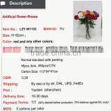 Newest Design Bouquet Wedding Real Touch Silk Artificial Flower Rose thumbnail-3