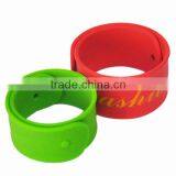 Logo Printed Custom Wholesale Kids Silicone Snap on Bracelet thumbnail-5