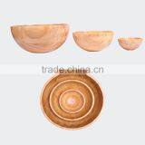 Harmless Wood Bowl Blanks Bamboo Salad Bowl Set thumbnail-3