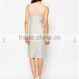 Clothing/women Dress/People Peekaboo Dress In Damask Jacquard thumbnail-2