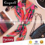 Customizable Colorful Satin Silk Scarves With Top Quality thumbnail-3