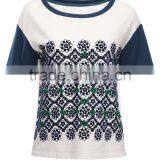 Trendy Design Fancy Print Long Sleeve Mexican Clothing Pictures of Girls Cotton Tops thumbnail-2