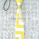 Small Unique Gold and White Stylish Tie for Kids thumbnail-1