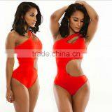 Custom 2016 Eplosion Models Sey Fashion Beautiful Slim Sleeveless One-Piece Hot Swimwear thumbnail-2