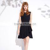 Maxnegio Latest Fashion Formal Red Designer One Piece Ruffle Hem Party Dress thumbnail-3