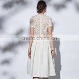 Maxnegio Supreme Clothes Wholesale Pleated Maxi Woven Midi Dress thumbnail-5