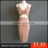 MGOO New Custom Made Low Price Women Club Bodycon Dress Night Sexy Bandage Vestidos Fashion Party Prom Dress Z643A thumbnail-1