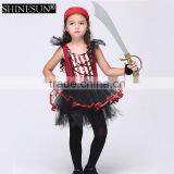 2016 Hot Selling Pirate Girl Costume Kids Halloween Costume Carnival Party Girls Pirate Costume thumbnail-1