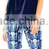 2017 Women Lacy Tank Top Round Neck Hem Heyhole Shirring Pima Cotton Modal Plain Dyed thumbnail-3