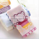 100%Cotton cartoon design terry fabrict kids cheap bulk face towel