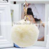 Myfur Christmas Decorations Rex Rabbit Fur Ball Car Keychain Pom Pom Pendant thumbnail-5