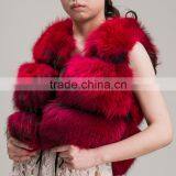 Myfur 2016 Fashion Women Popular Natural Winter Real Raccoon Fur Waistcoat and Vest thumbnail-1