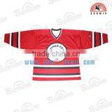 High Quality 100% Polyester Blank Plain Custom Cheap Hockey Jersey/ice Hockey Jerseys thumbnail-3