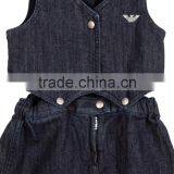 Wholesale Kids Girls Detachable Denim Dress Baby Clothes New Design Baby Girls Cusual Dress thumbnail-3