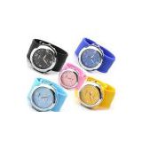 silicone watch silica gel wristwatches slap band watch F