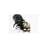 Male Feather Masquerade Masks Elegant Venetian For Halloween thumbnail-1