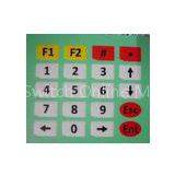 PVC / PC / PET Membrane Switch Keypad With 3M Adhesive High Sensivity