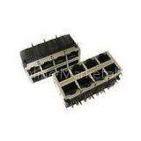 XDSL Modem Stacked RJ45 Magnetic , 10/100/1000M RJ45 PCB Connector 0811-2X4R-79-F thumbnail-1