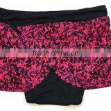 Directly Sale Women Double-deck Waistband Yoga Training Shorts thumbnail-2