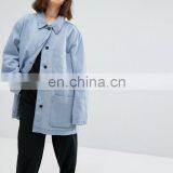 Gold Supplier Dust Coat Button Shoulder Two Pocket OEM Chinese Winter Coat thumbnail-2