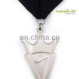 Simple Hot Design Silver Medal , Custom Large Metal Medal for Music Circles Use thumbnail-2